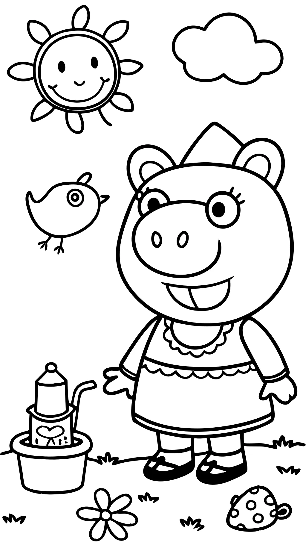 free peppa pig coloring pages